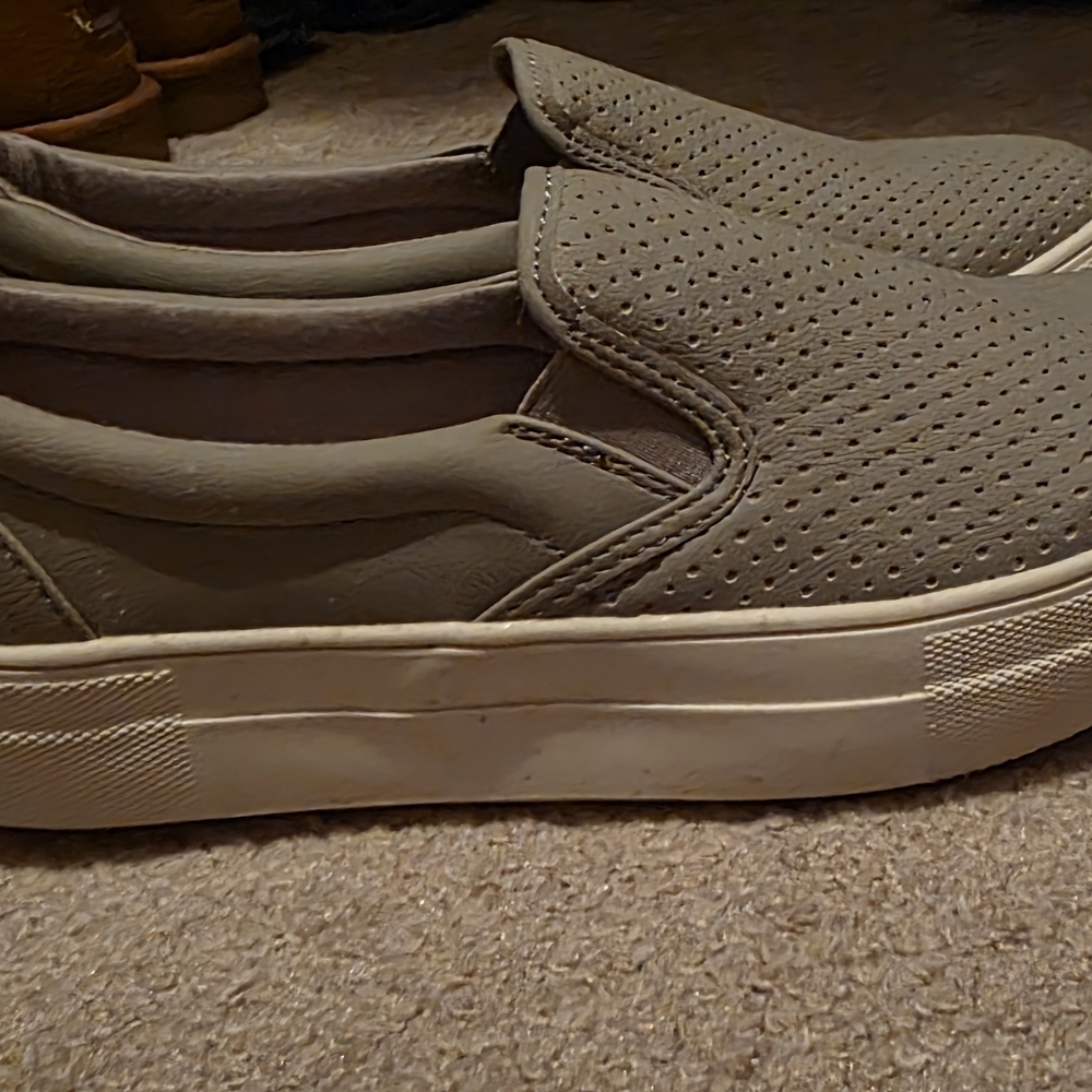 Soda Women's Perforated Slip-On Loafers - Tan